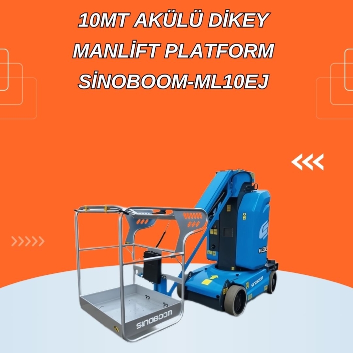 10mt-akulu-dikey-manlift-platform-sinoboom-ml10ej 10mt Akülü Dikey Manlift Platform Sinoboom ML10EJ