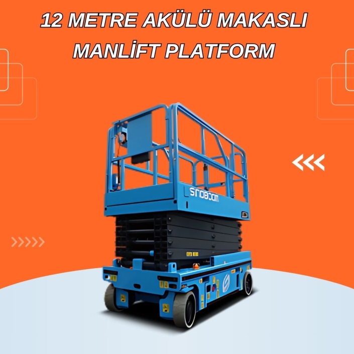 12 Metre Akülü Makaslı Manlift Platform